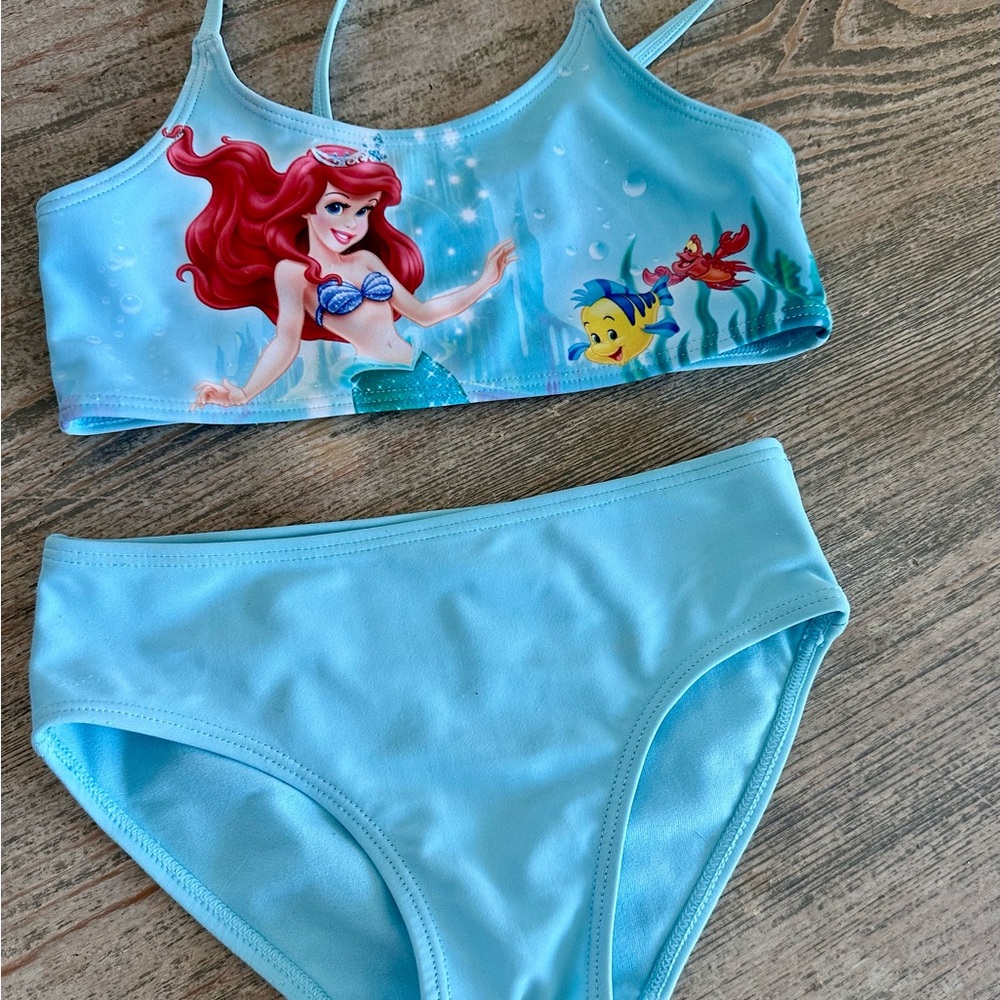 Ariel Themed Blue Bikini Set